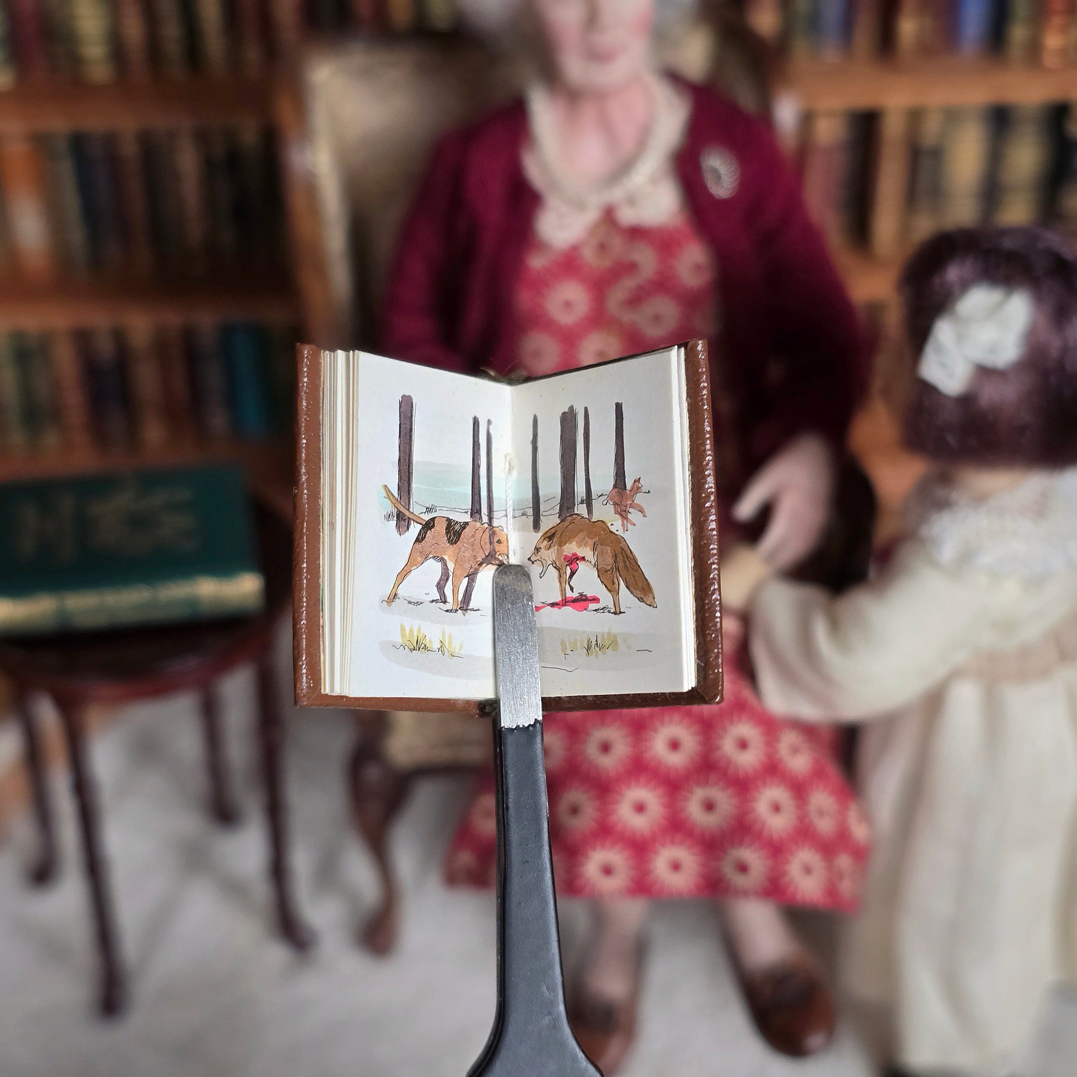 Barbara Raheb RARE HAND-COLORED Bambi Miniature Book #16/200