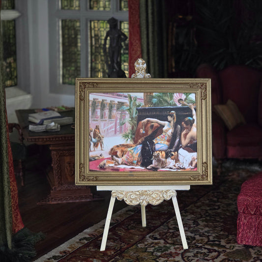 Ray Dicken Cleopatra Testing Poisons Oil Painting After Alexandre Cabanel