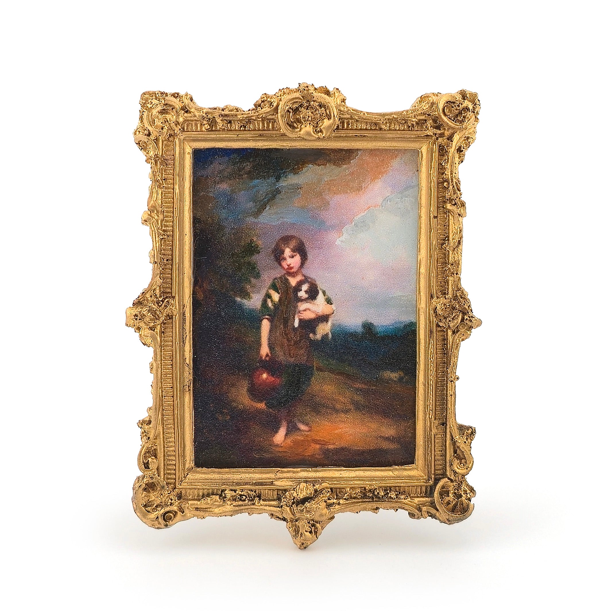Michael Reynolds UK Cottage Girl with Dog and Pitcher After Thomas Gainsborough