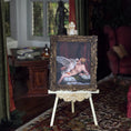 Load image into Gallery viewer, Michael Reynolds Leda and the Swan Miniature Painting After Paolo Veronese
