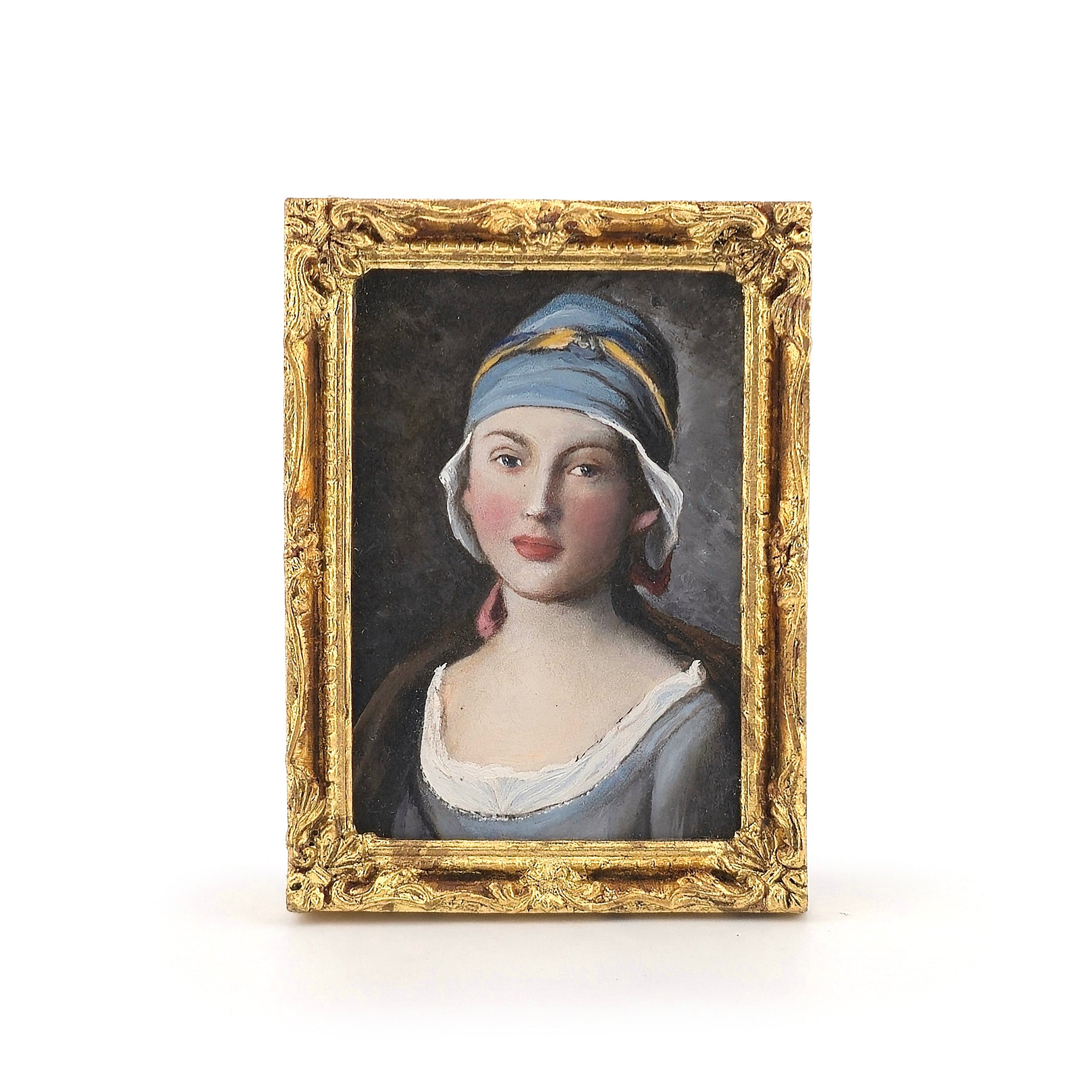 Maritza Moran Pietro Rotari Russian Girl Miniature Oil Painting 2015
