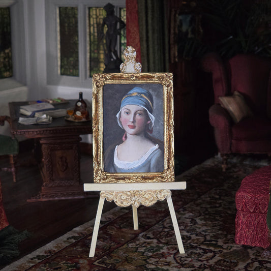 Maritza Moran Pietro Rotari Russian Girl Miniature Oil Painting 2015