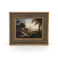 Load image into Gallery viewer, Leslie Smith 1995 River Landscape with Cattle After William Ashford Painting
