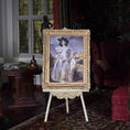 Load image into Gallery viewer, Ellen Tomy Constance Shepherd and Her Borzoi IGMA Miniature Painting
