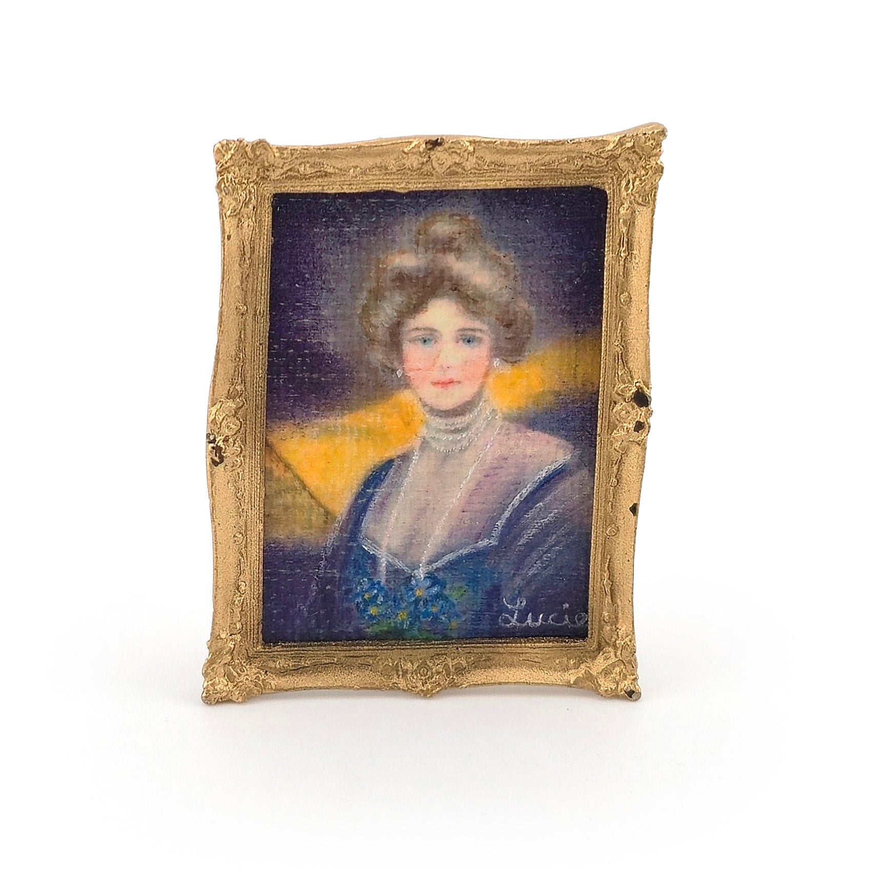Lucie Winsky "At Home" After Philip Boileau Miniature Painting