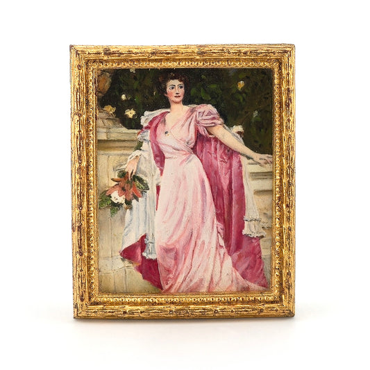 B. Wilson "Constance, Duchess of Westminster" Miniature Portrait Painting