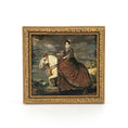 Load image into Gallery viewer, Hope Hoover "Equestrian Portrait of Elisabeth of France" Miniature Painting
