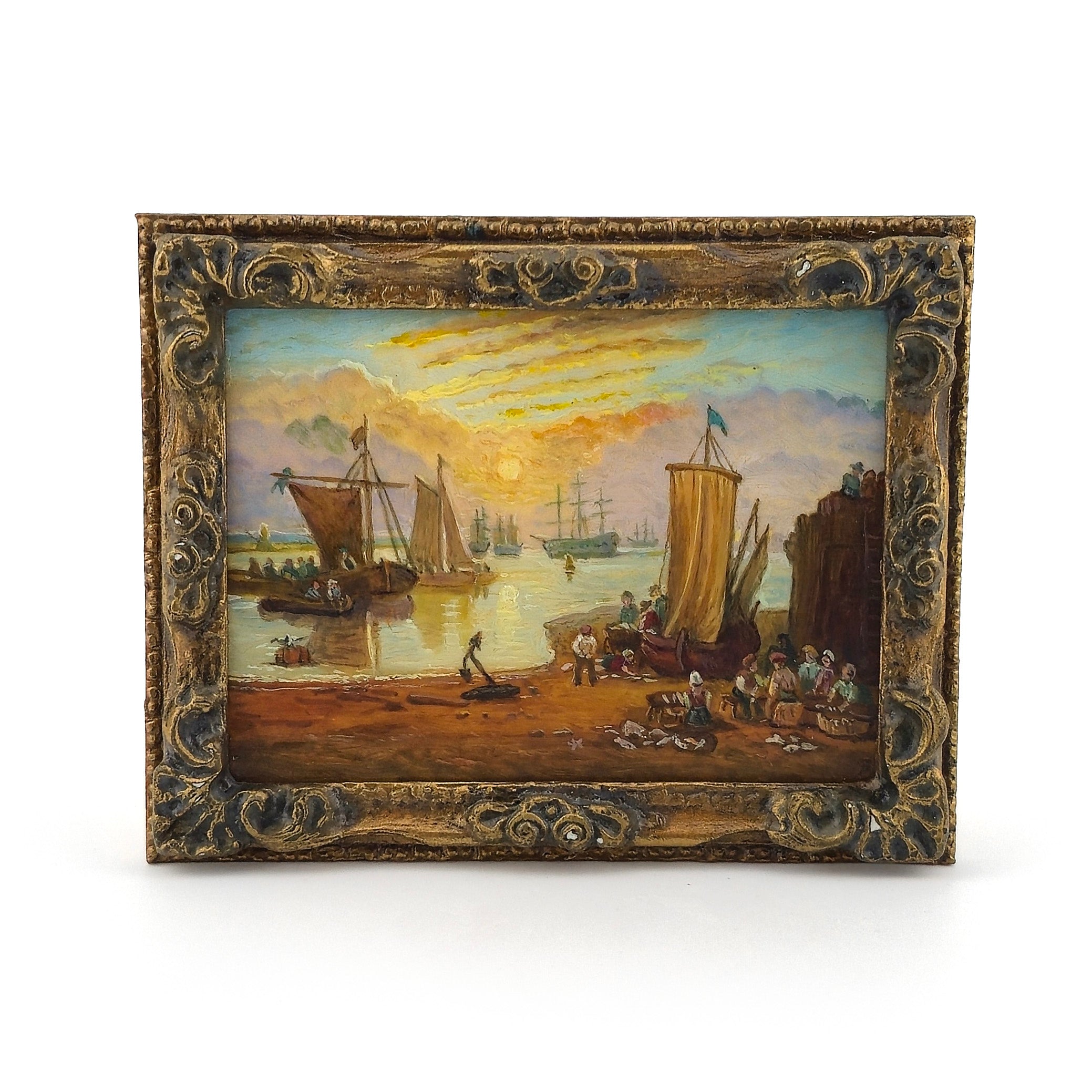 Paul Saltarelli "Sun Rising through Vapour" Oil Painting After J.M.W. Turner