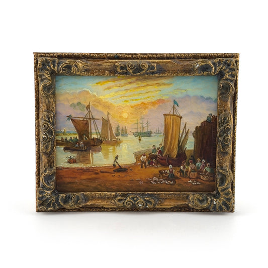 Paul Saltarelli "Sun Rising through Vapour" Oil Painting After J.M.W. Turner