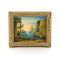 Load image into Gallery viewer, Paul Saltarelli "Seaport with the Embarkation of the Queen of Sheba" Miniature Painting

