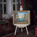 Load image into Gallery viewer, Paul Saltarelli "Seaport with the Embarkation of the Queen of Sheba" Miniature Painting

