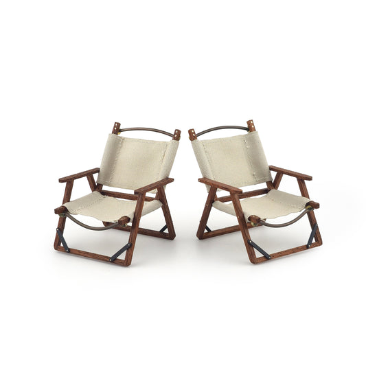 Bonnie Fake Outdoor Camping Chairs Pair #2 of 2 Dollhouse Miniatures
