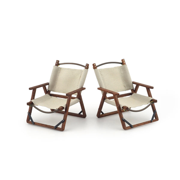 Bonnie Fake Outdoor Camping Chairs Pair #2 of 2 Dollhouse Miniatures
