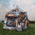 Load image into Gallery viewer, Bonnie Fake Bear Print Camping Tent with Pair of Sleeping Bags Miniature
