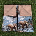 Load image into Gallery viewer, Bonnie Fake Bear Print Camping Tent with Pair of Sleeping Bags Miniature
