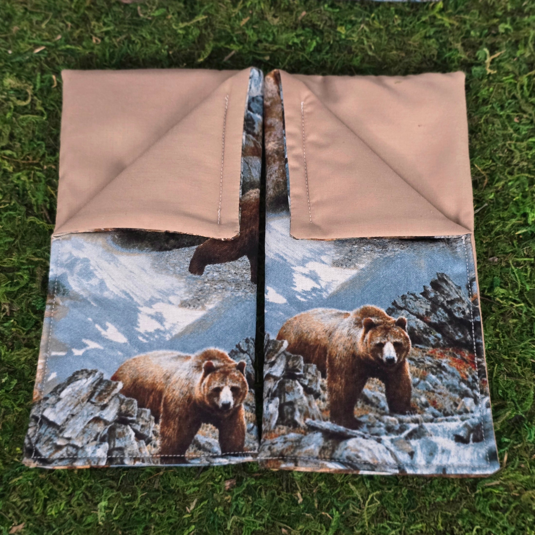 Bonnie Fake Bear Print Camping Tent with Pair of Sleeping Bags Miniature