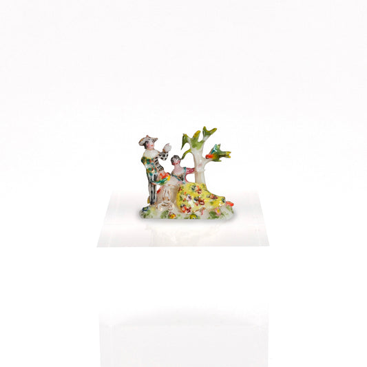 Tricia Street Rare Porcelain Garden Figurine with Birds IGMA Artisan
