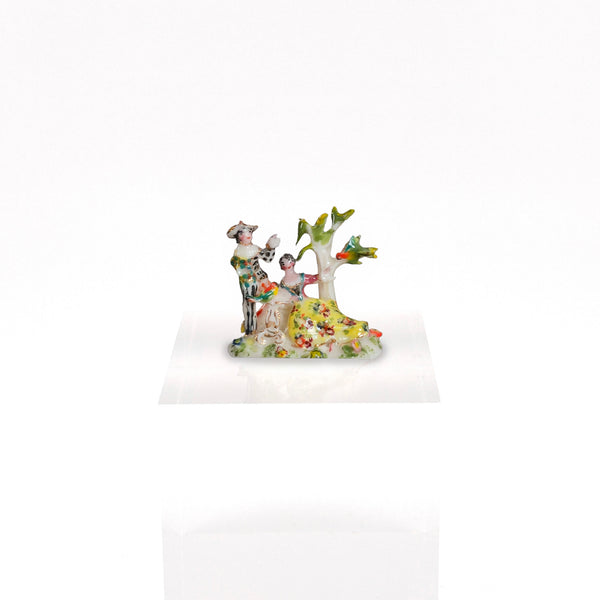 Tricia Street Rare Porcelain Garden Figurine with Birds IGMA Artisan