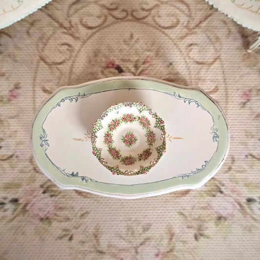 Teresa Welch RARE Large Pierced Footed Cabinet Plate (2007) IGMA Fellow