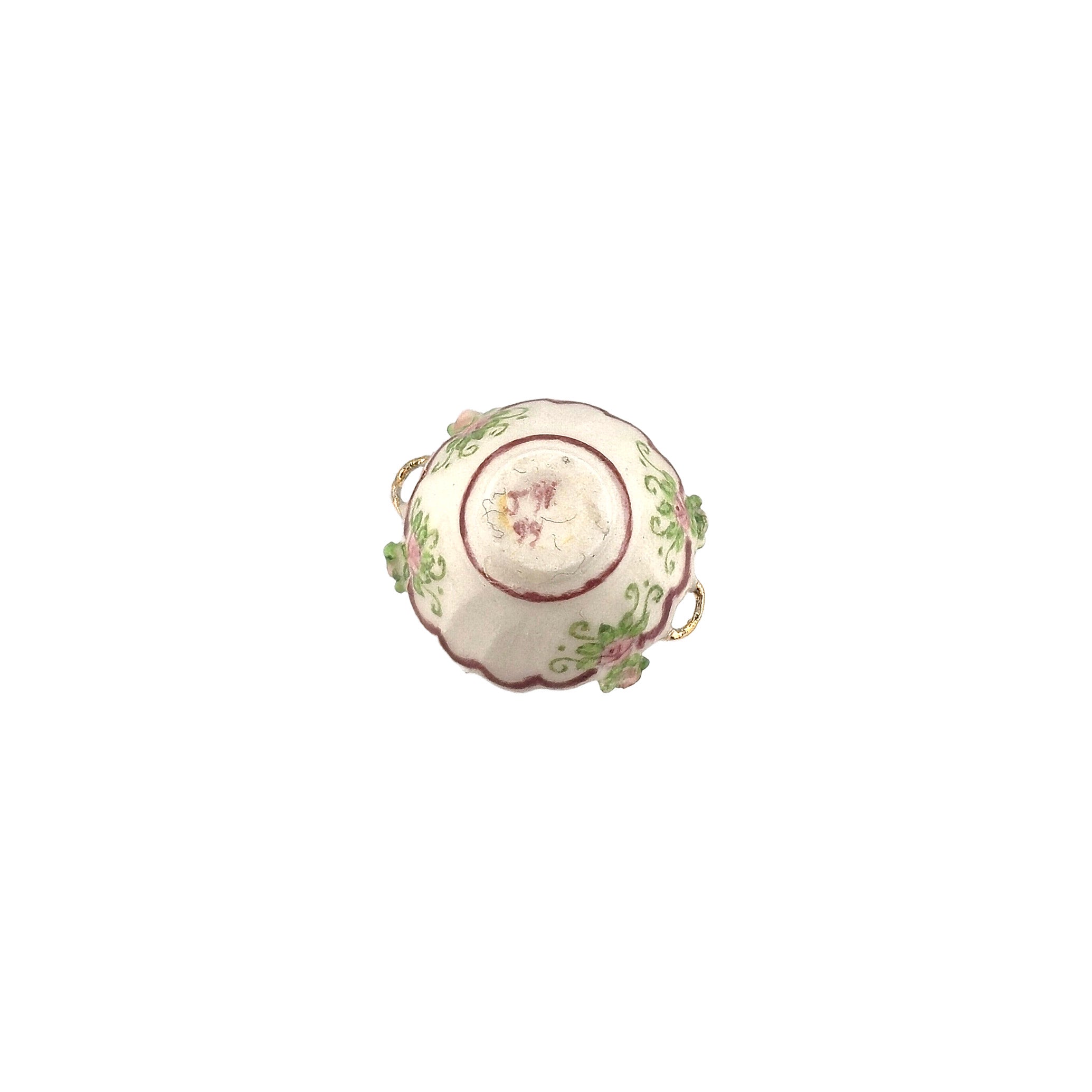 Jean Welch Double-Handled Rose Porcelain Bowl (1999) IGMA Fellow