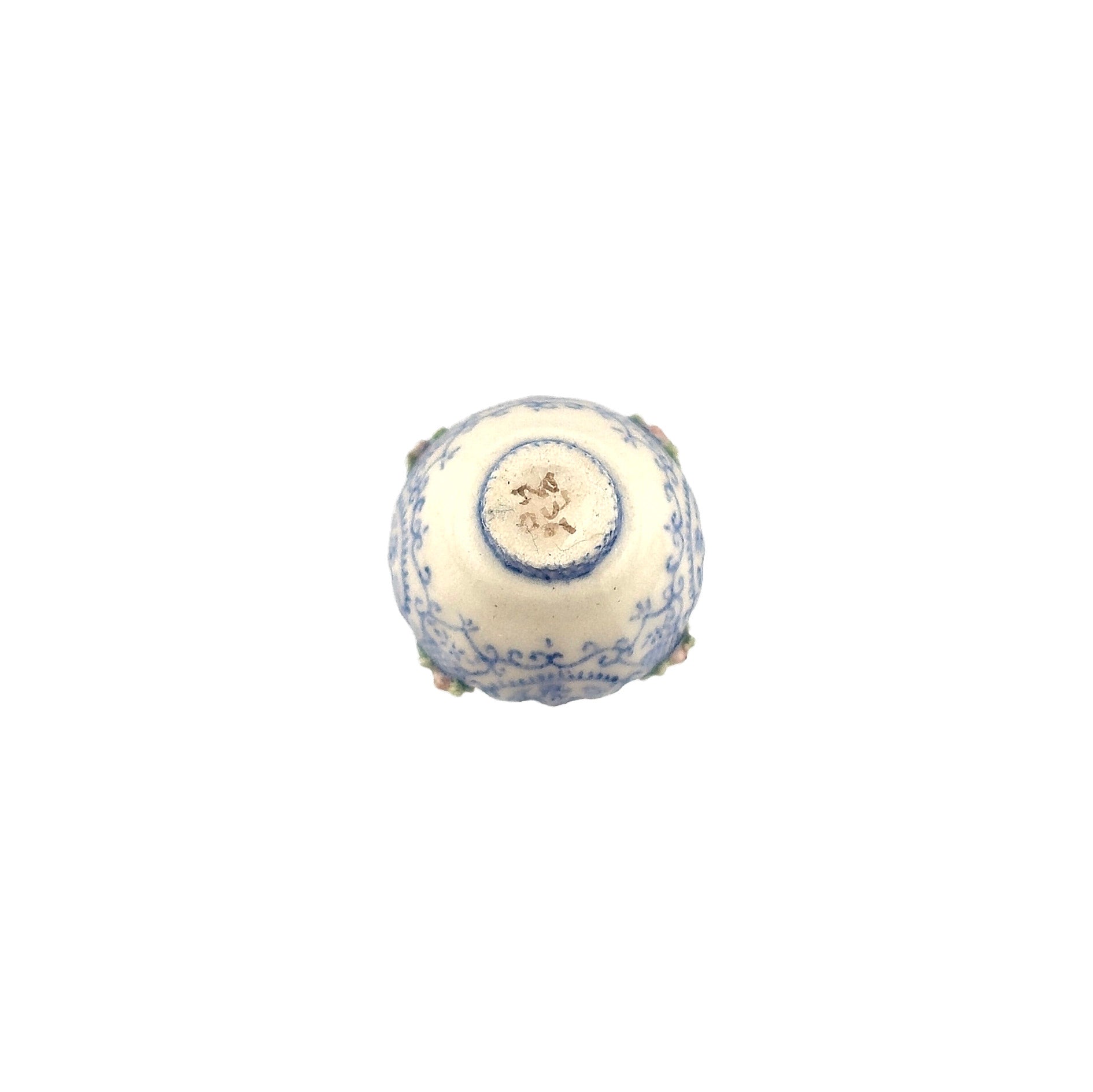 Teresa & Jean Welch Blue & White Rose Porcelain Bowl (2001) IGMA Fellows