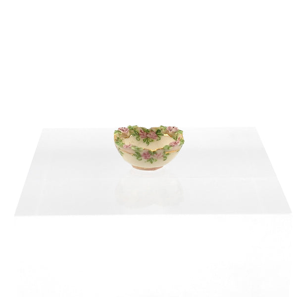 Teresa Welch Pink Rose Cabinet Bowl (1998) IGMA Fellow
