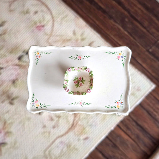 Teresa Welch Pink Rose Cabinet Bowl (1998) IGMA Fellow