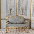 Load image into Gallery viewer, John Hodgson 1998 Louis XV Rococo Salon Suite, Gold Gilt & Blue Silk
