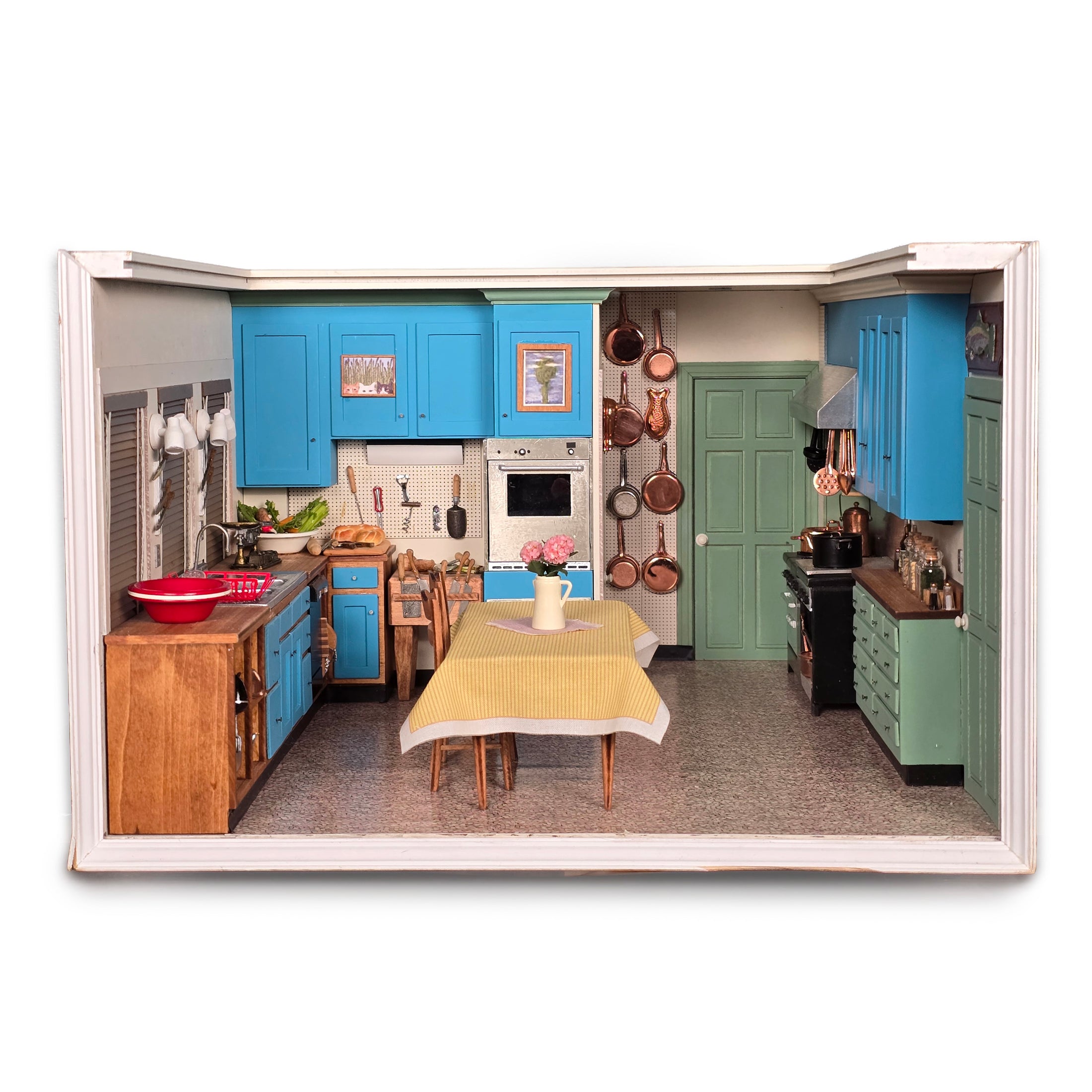 Julia Child's Television Kitchen Replica Room Box by Terry Harville
