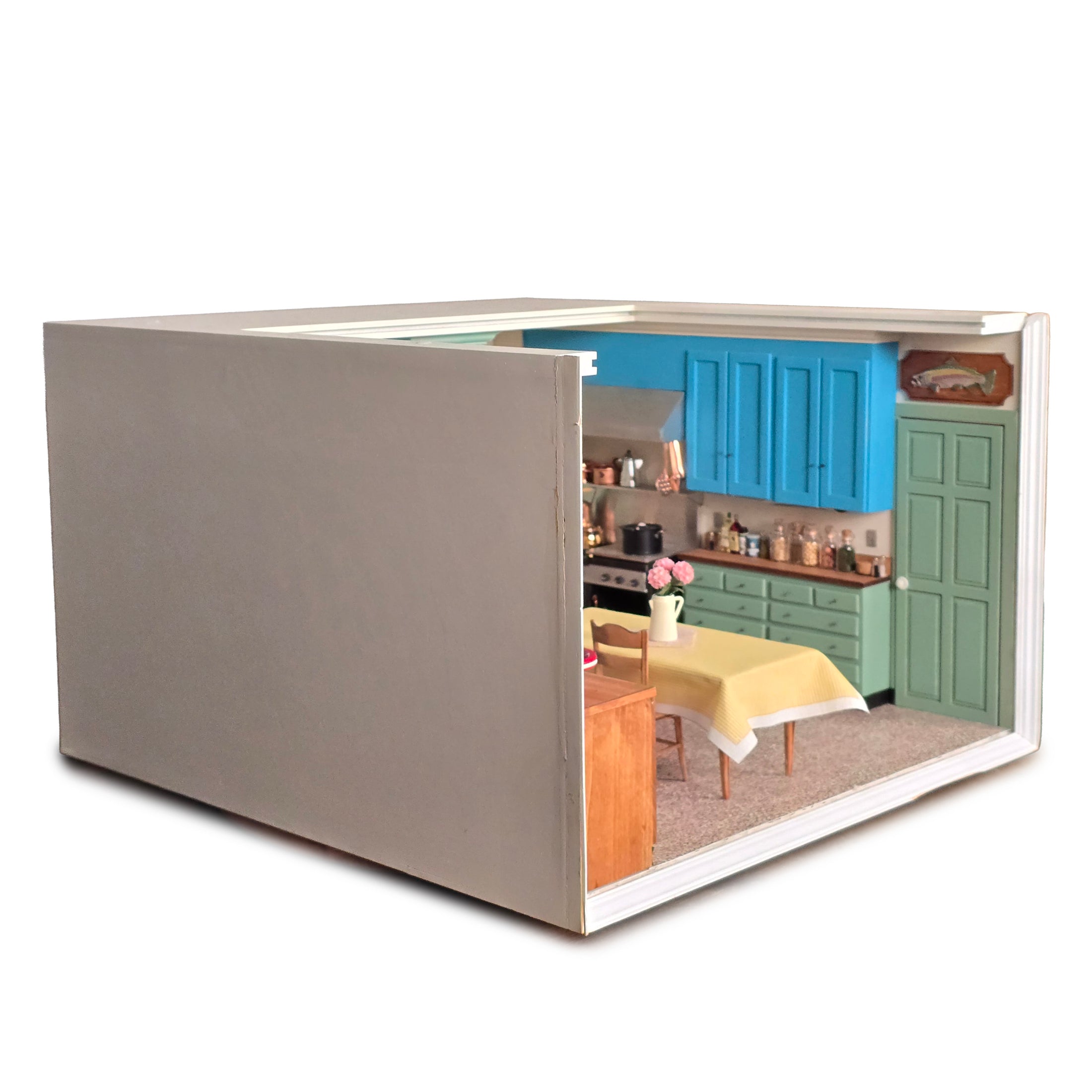 Julia Child's Television Kitchen Replica Room Box by Terry Harville