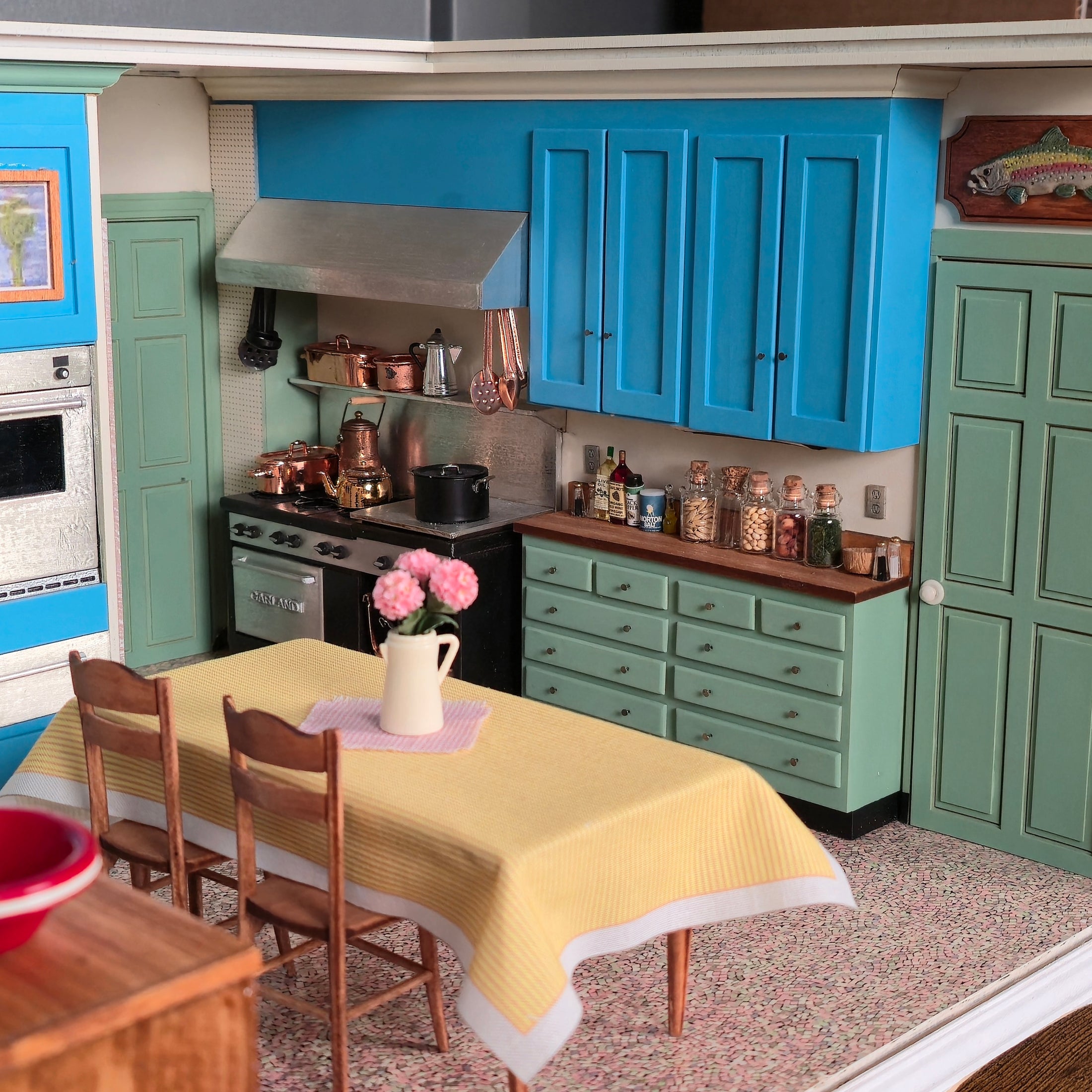 Julia Child's Television Kitchen Replica Room Box by Terry Harville