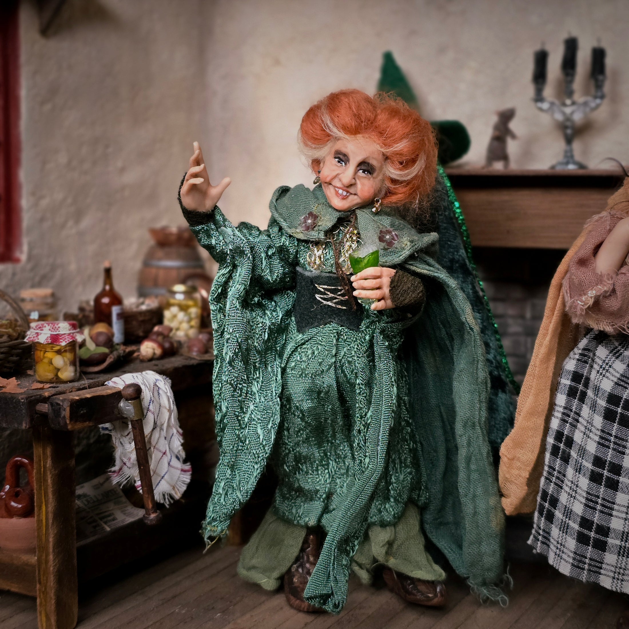 Complete Hocus Pocus Miniature Doll Set by Silke Janas-Schloesser