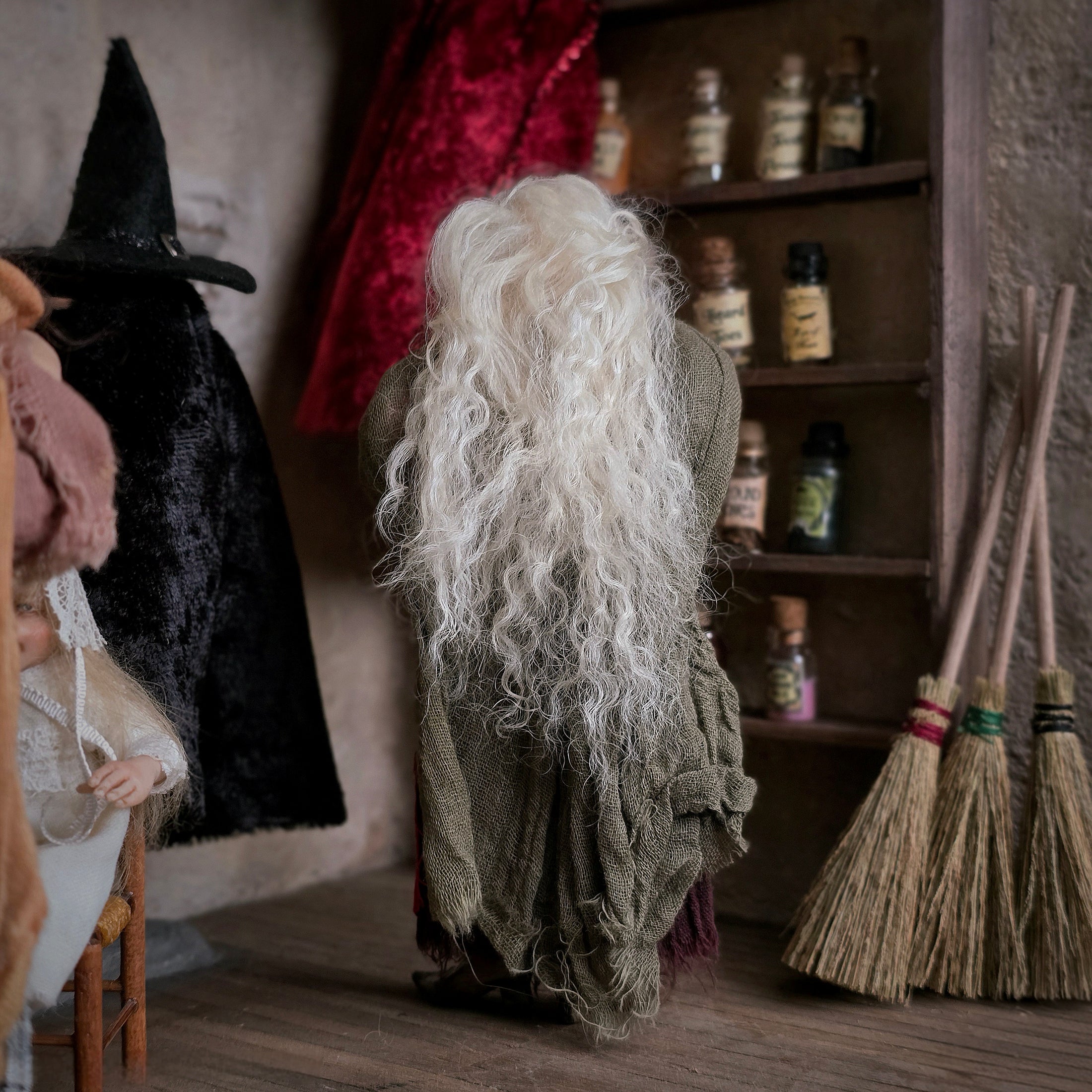 Complete Hocus Pocus Miniature Doll Set by Silke Janas-Schloesser