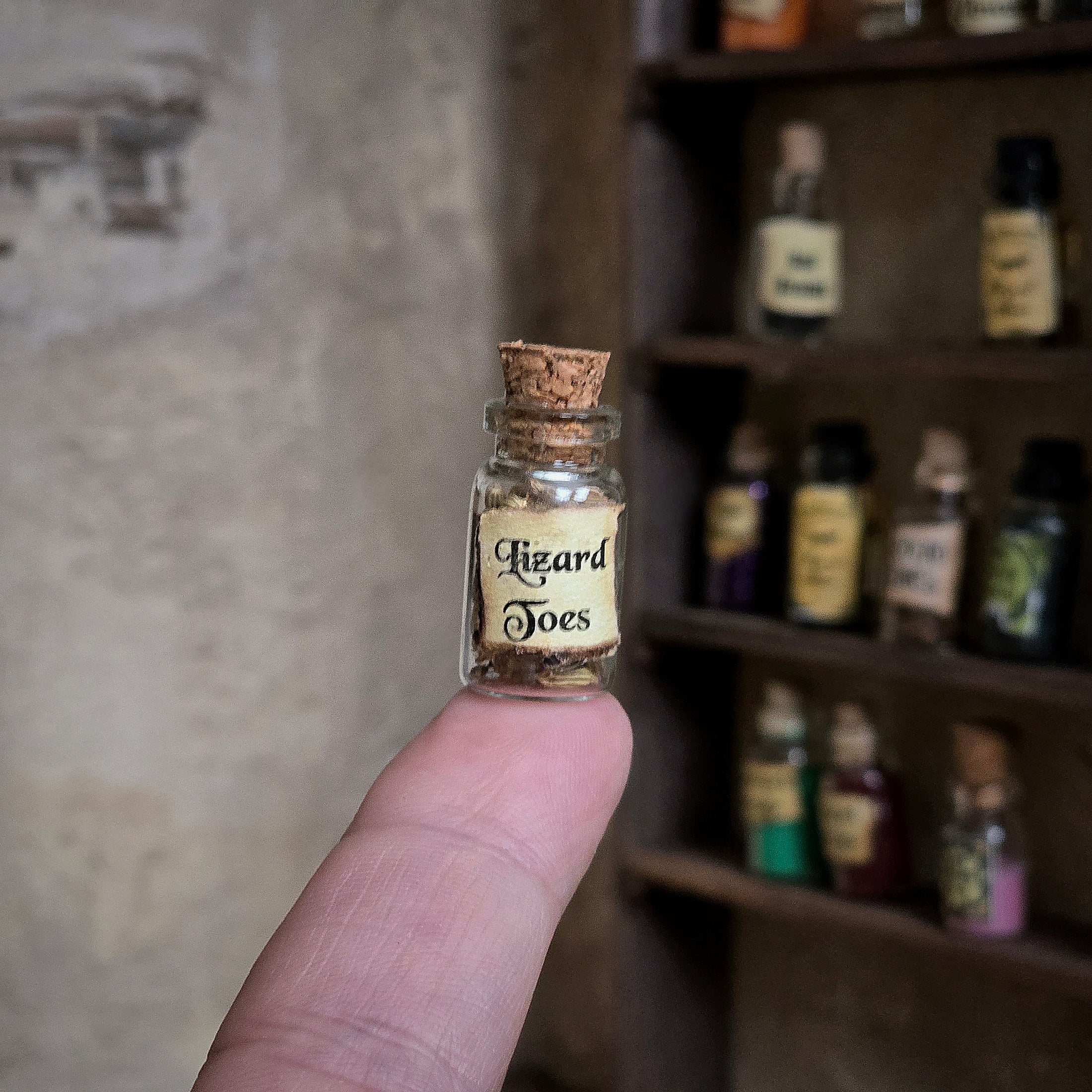 Set of 15 Miniature Witch’s Potion Bottles Halloween Spooky Decor