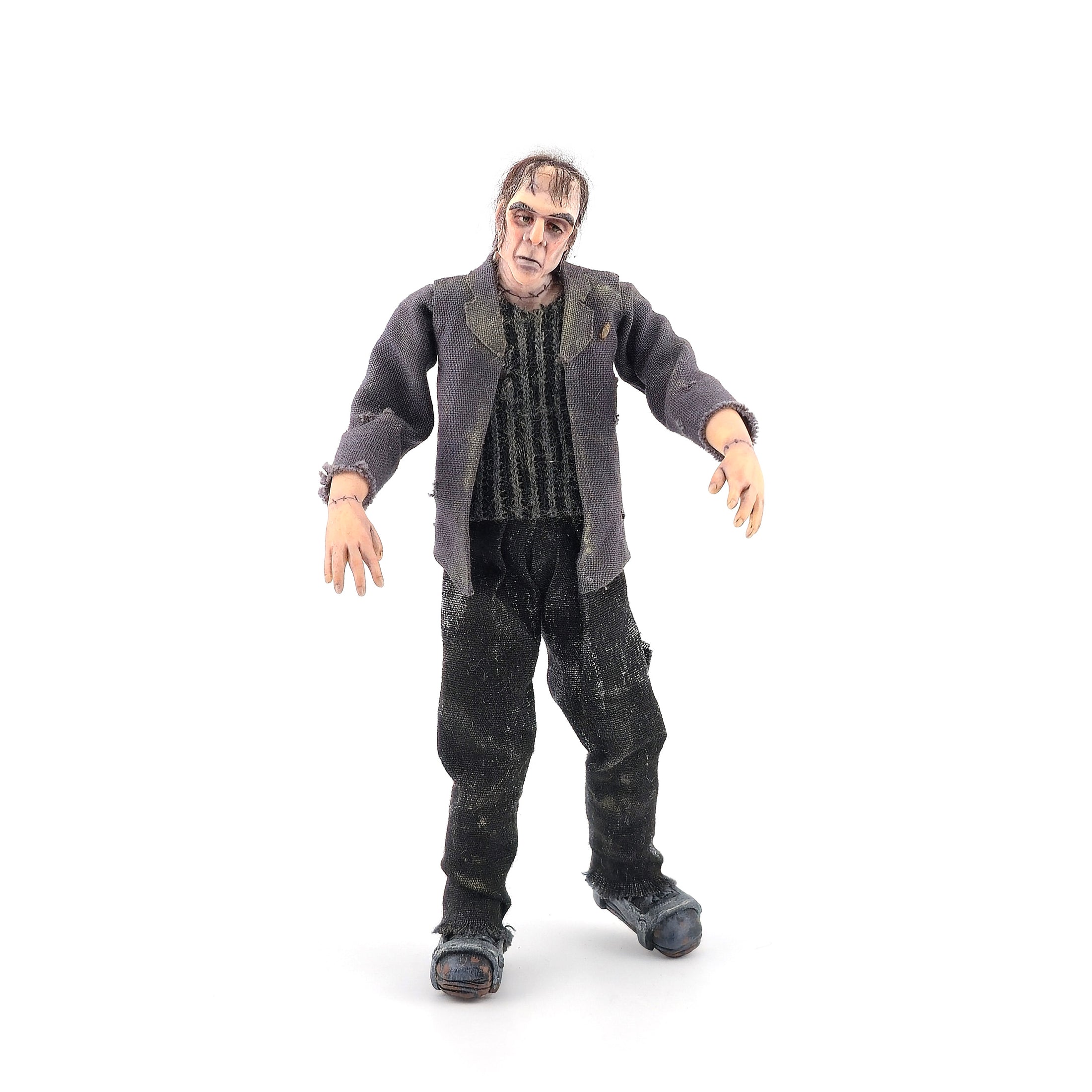 OOAK Sharon Cariola Frankenstein’s Monster Clay Dollhouse Doll
