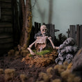 Load image into Gallery viewer, Margene Crossan Skeleton & Pile of Skulls Clay Dollhouse Decor

