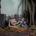 Load image into Gallery viewer, Margene Crossan Skeleton & Pile of Skulls Clay Dollhouse Decor
