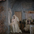 Load image into Gallery viewer, Eerie Ghost Witch Grandmother Sculpted Clay Dollhouse Doll
