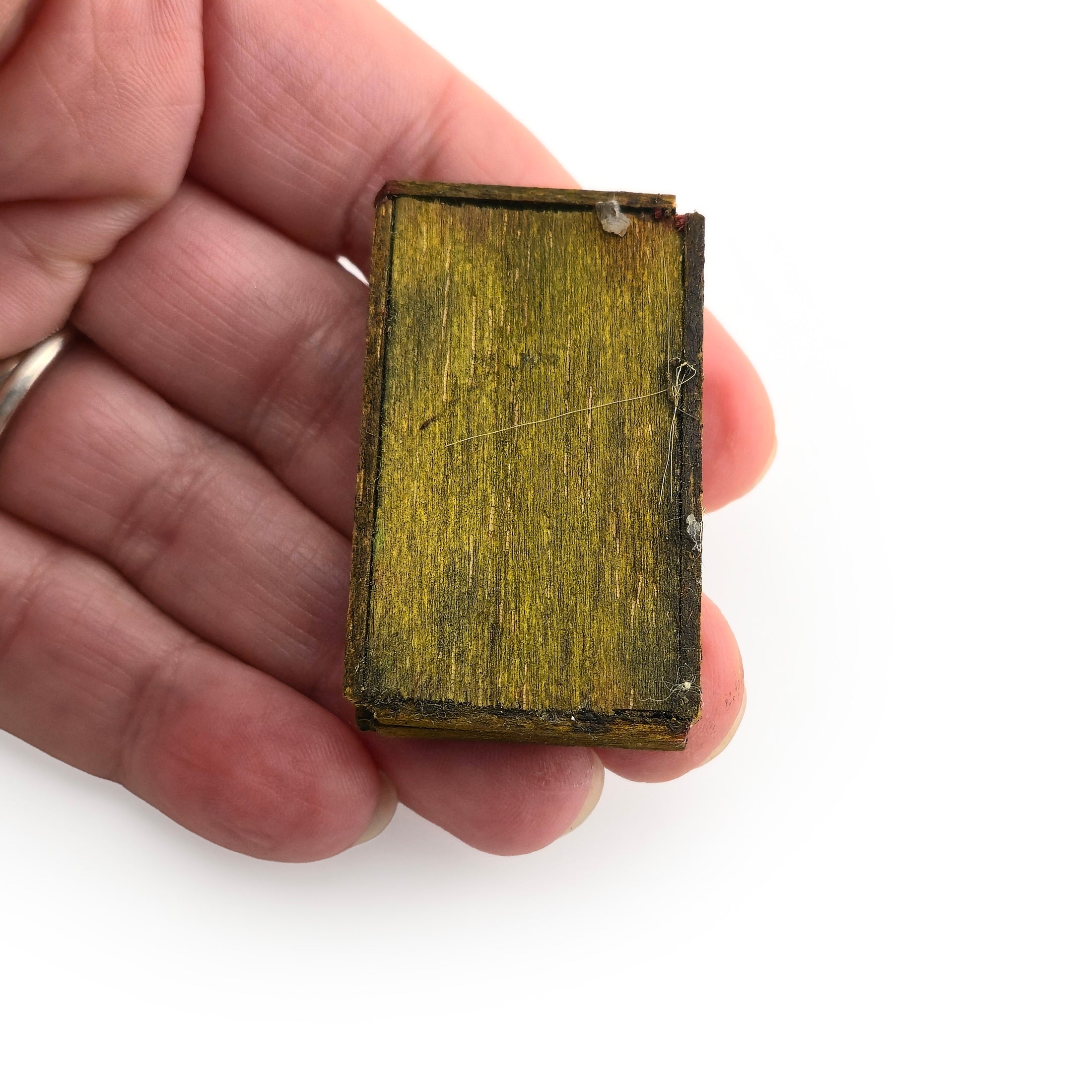 Mysterious Dead Elf or Garden Gnome in Wooden Specimen Box