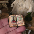 Load image into Gallery viewer, 3-Piece Witch’s Apothecary Book, Glass Bottle & Mortar Set
