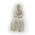 Load image into Gallery viewer, Julie Campbell Long-Haired Grandmother Ghost Seated Clay Dollhouse Doll
