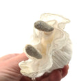 Load image into Gallery viewer, Julie Campbell Long-Haired Grandmother Ghost Seated Clay Dollhouse Doll
