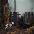 Load image into Gallery viewer, Koni Coursien & Teresa Dudley Hand-Sculpted Spooky Cat Skeleton
