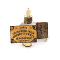 Load image into Gallery viewer, 4-Piece Ouija Board, Planchette, Candle & Leather Book Seance Set
