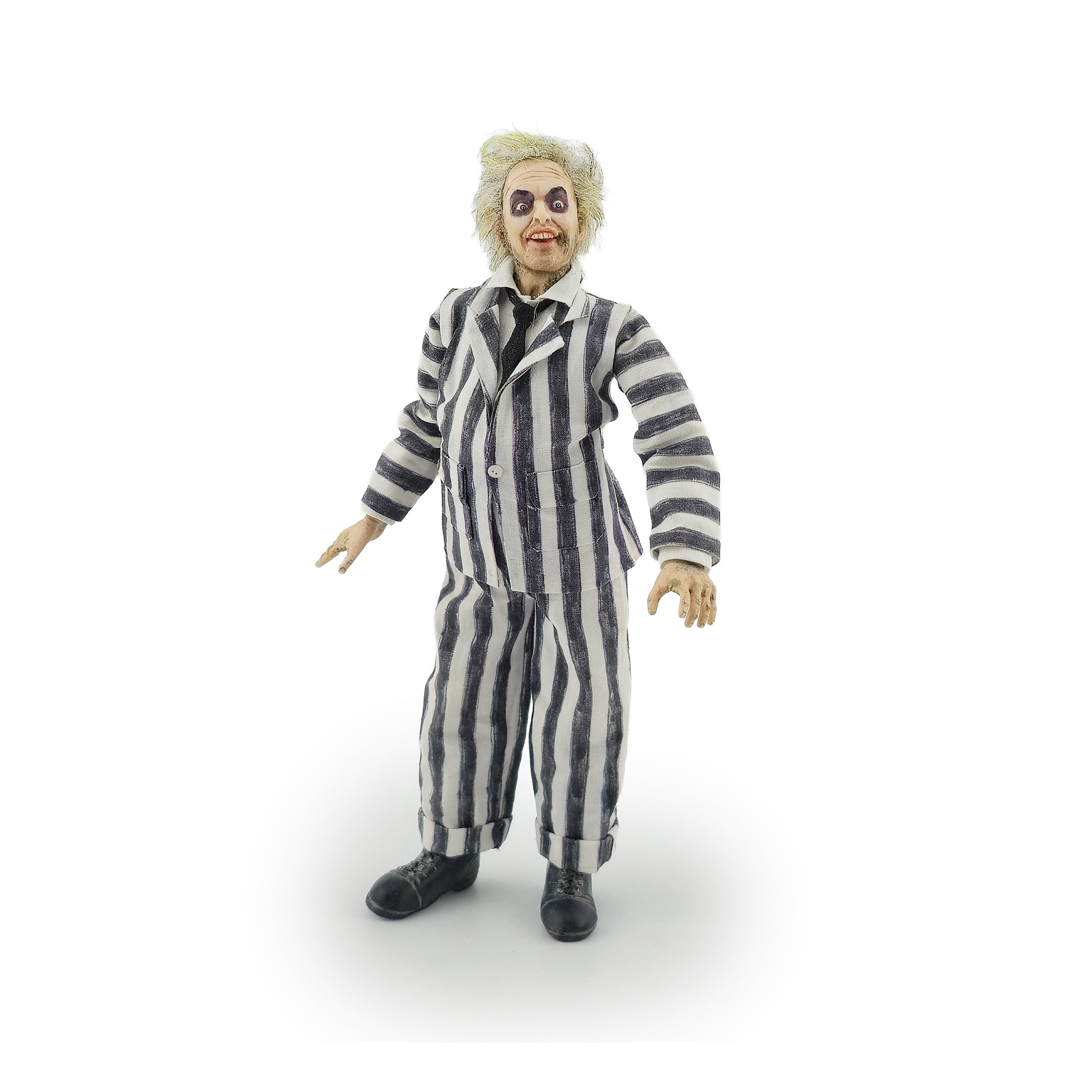 Sharon Cariola OOAK Beetlejuice Hand-Sculpted Clay Dollhouse Doll in 1:12 Scale