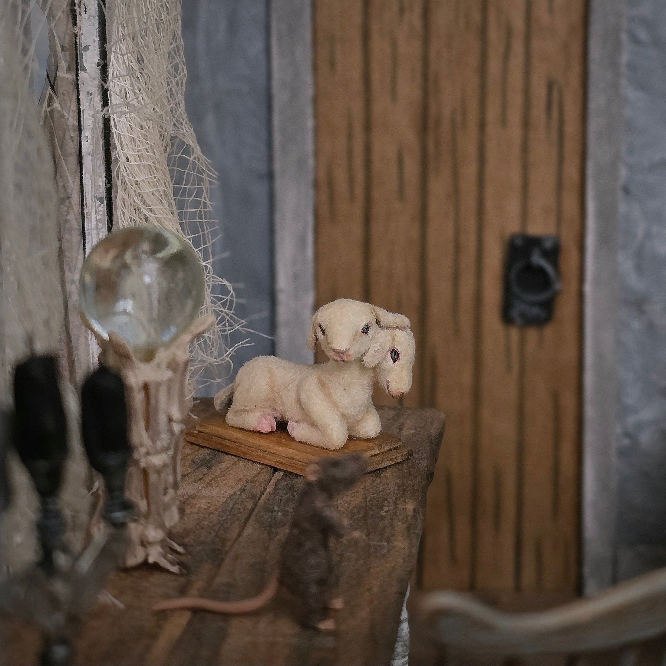 Koni Coursien & Teresa Dudley Two-Headed Lamb Oddities Miniature