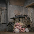 Load image into Gallery viewer, Spooky Seated Little Girl Dollhouse Doll with Strange Baby Dolly OOAK

