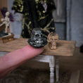 Load image into Gallery viewer, Pair of Artisan Skull Decorations Halloween Dollhouse Miniatures

