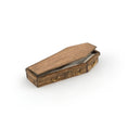 Load image into Gallery viewer, Handcrafted Wooden Coffin Halloween Decor Dollhouse Miniature
