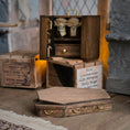 Load image into Gallery viewer, Handcrafted Wooden Coffin Halloween Decor Dollhouse Miniature
